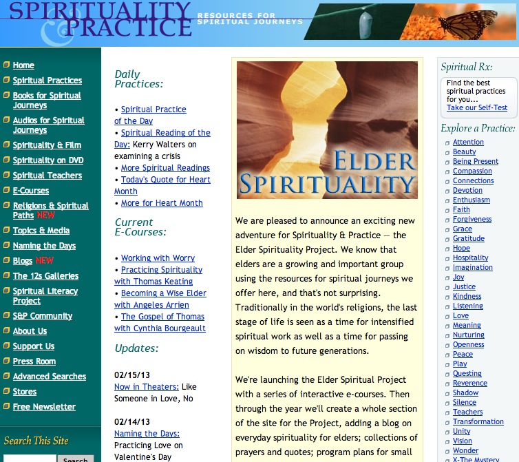 Announcing the Elder Spirituality Project