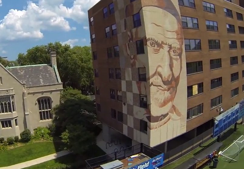 Vincentian mural… and drone camera