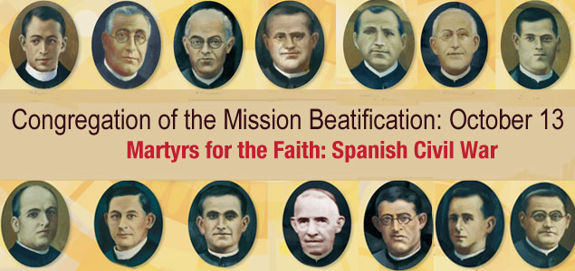 Beatification of 14 Congregation of the Mission Martyrs of Spanish Civil War