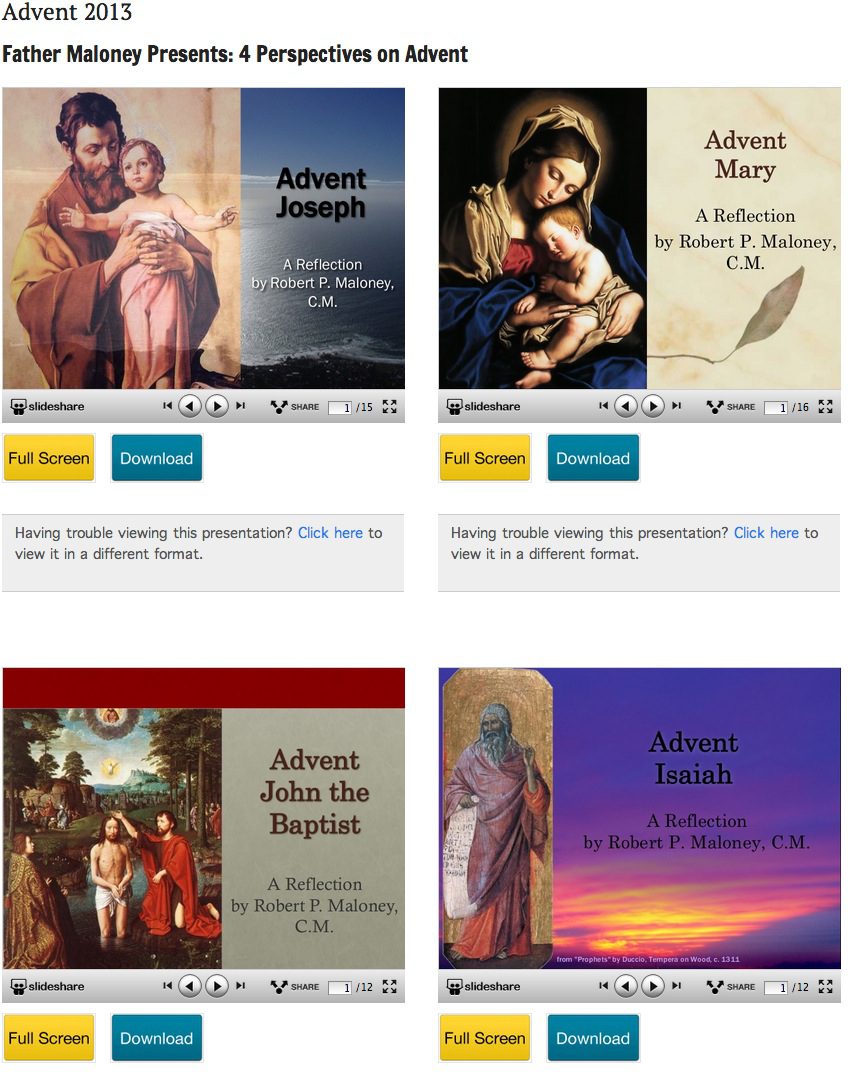 Formation Friday – Vincentian Advent