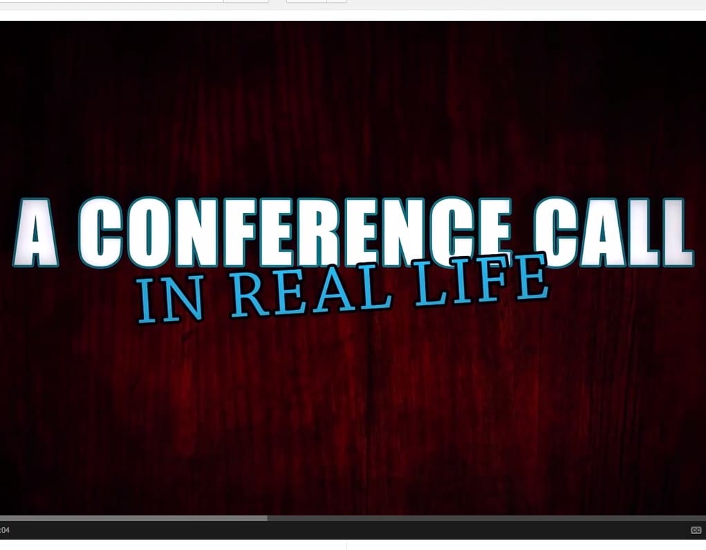 Conference call… in real life!