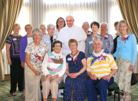 Pope Francis and the Ladies of Charity Buffalo New York