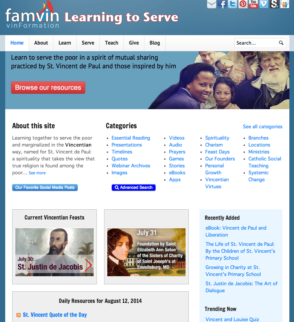 Discover Famvin’s Formation Resource Site