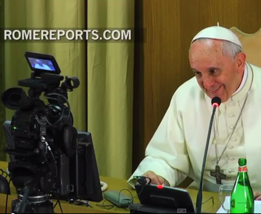 Young people in 20 minute video chat with Pope!