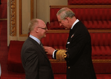 Mark McGreevy, Depaul International’s CEO honored by Prince Charles.