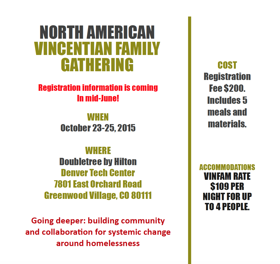 2015 Vincentian Family Gathering in Denver