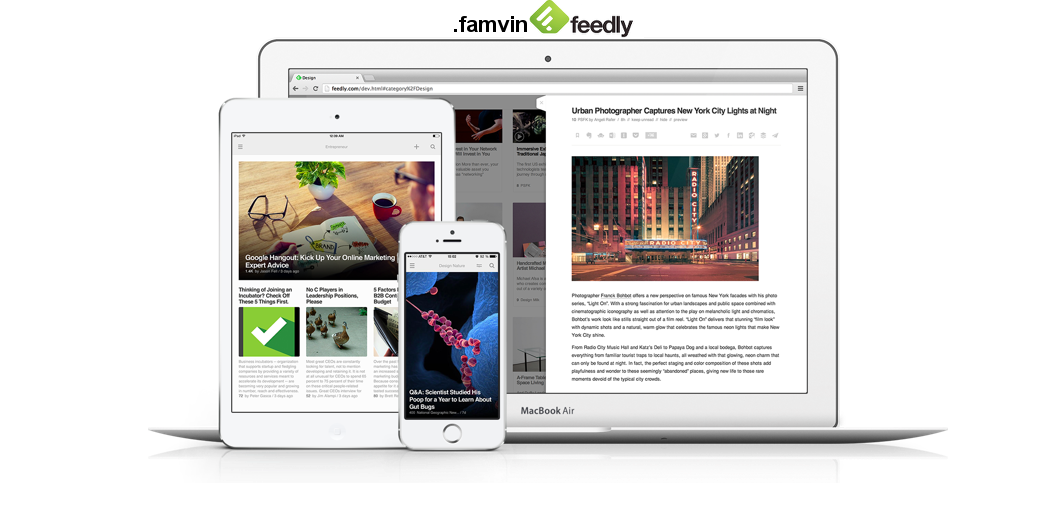 Feed yourself with “Feedly”