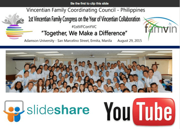 Presenting Visually: Vincentian Family Philippines