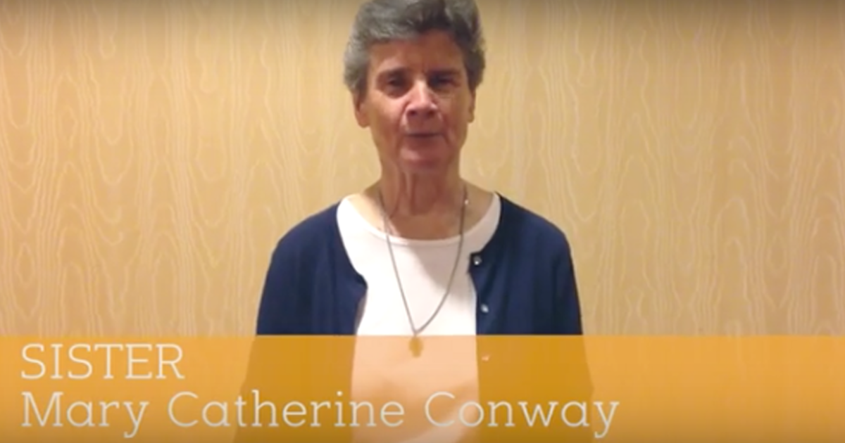 60 seconds with Sr. Mary Catherine Conway, DC