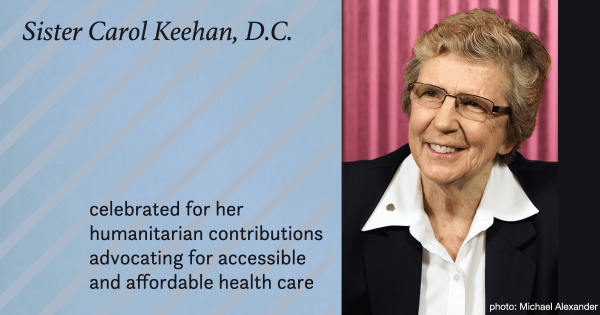 Sister Carol Keehan, DC, honored with First Humankindness Award