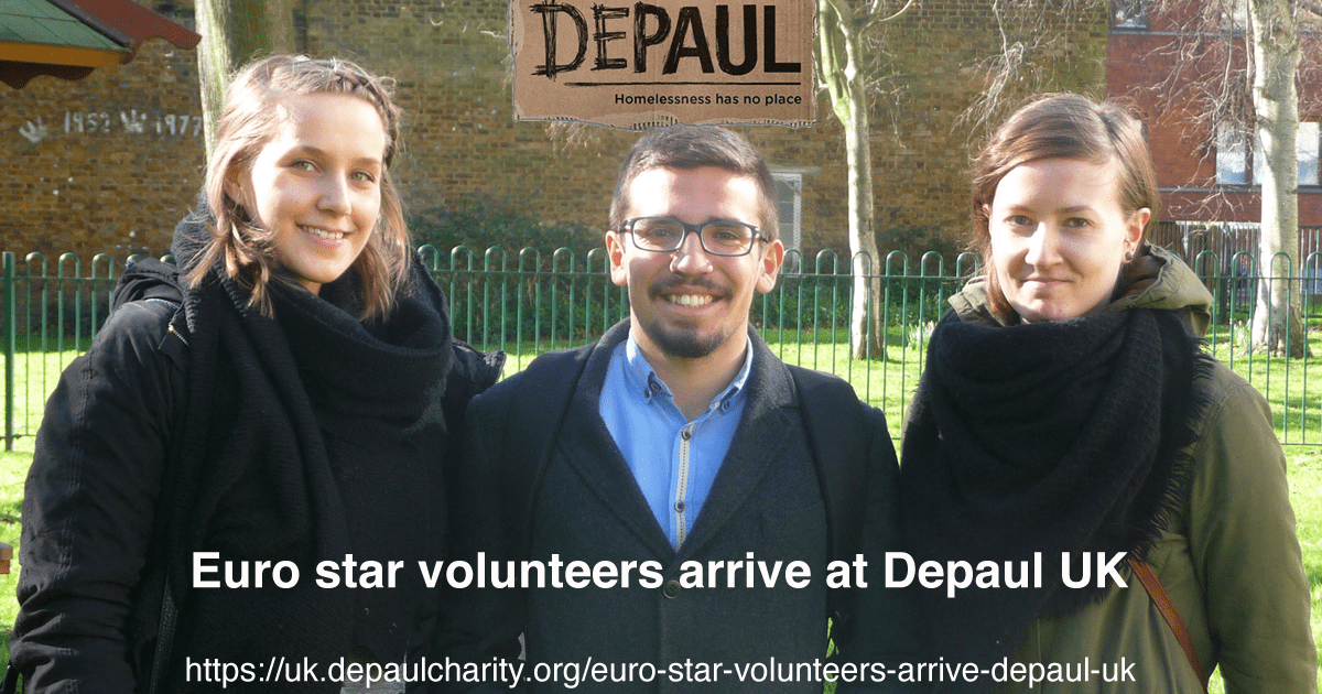 Depaul UK Receives Euro Star Volunteers for a Year