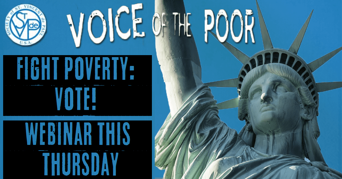 Fight Poverty: Vote! – Webinar this Thursday