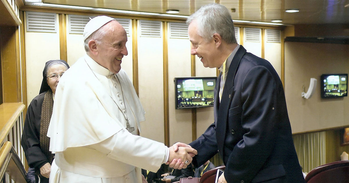 Meeting of Tomaž Mavrič with the Pope