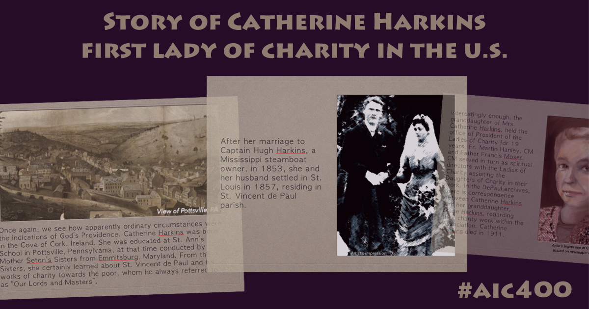 Brief Biography of Catherine Harkins, 1st Lady of Charity in the U.S. #AIC400