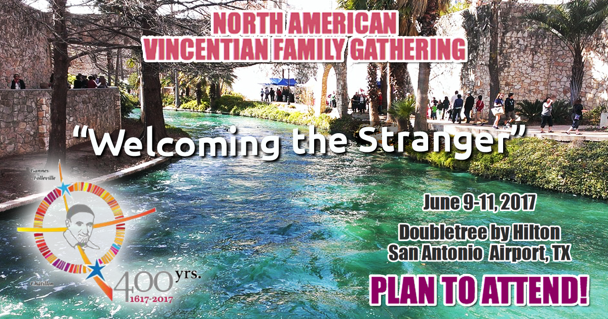 North American Vincentian Family Gathering: Keynote Speakers and Workshop Announcements