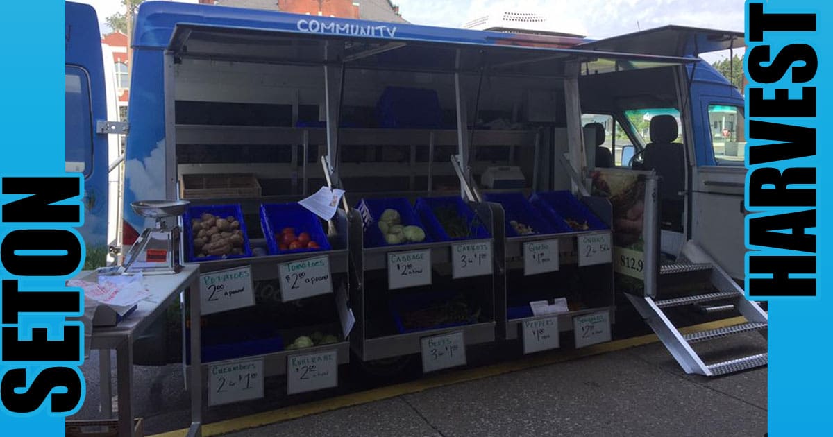 Seton Harvest Vegetable Van Makes Produce More Accessible