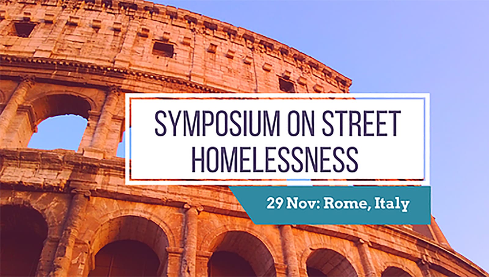 Symposium on Street Homelessness and Catholic Social Teaching in Rome, Italy