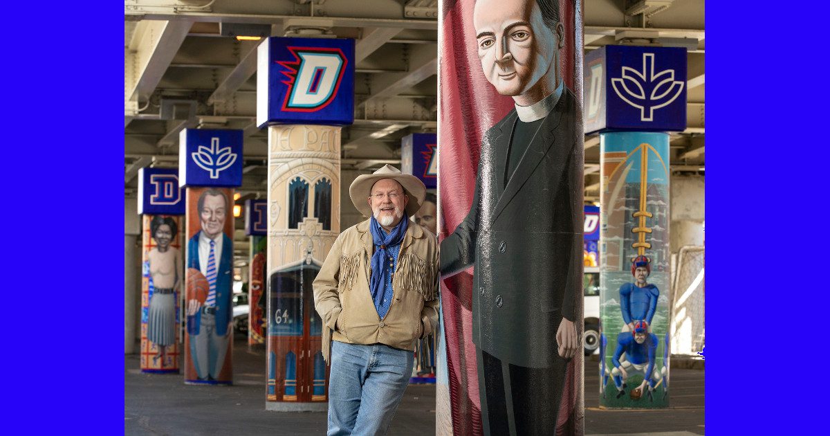 Four New Murals Under Fullerton ‘L’ Station Explore Key Moments In Depaul History