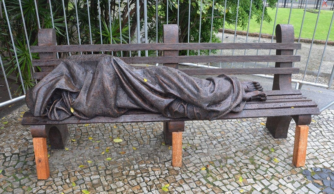 In Rio de Janeiro, a Sculpture of a Homeless Christ has been Installed
