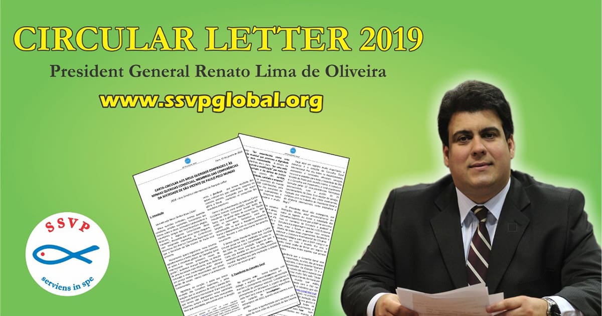 In his New Circular Letter, the International President of the SSVP Invites the Vincentians Worldwide to Seek Holiness