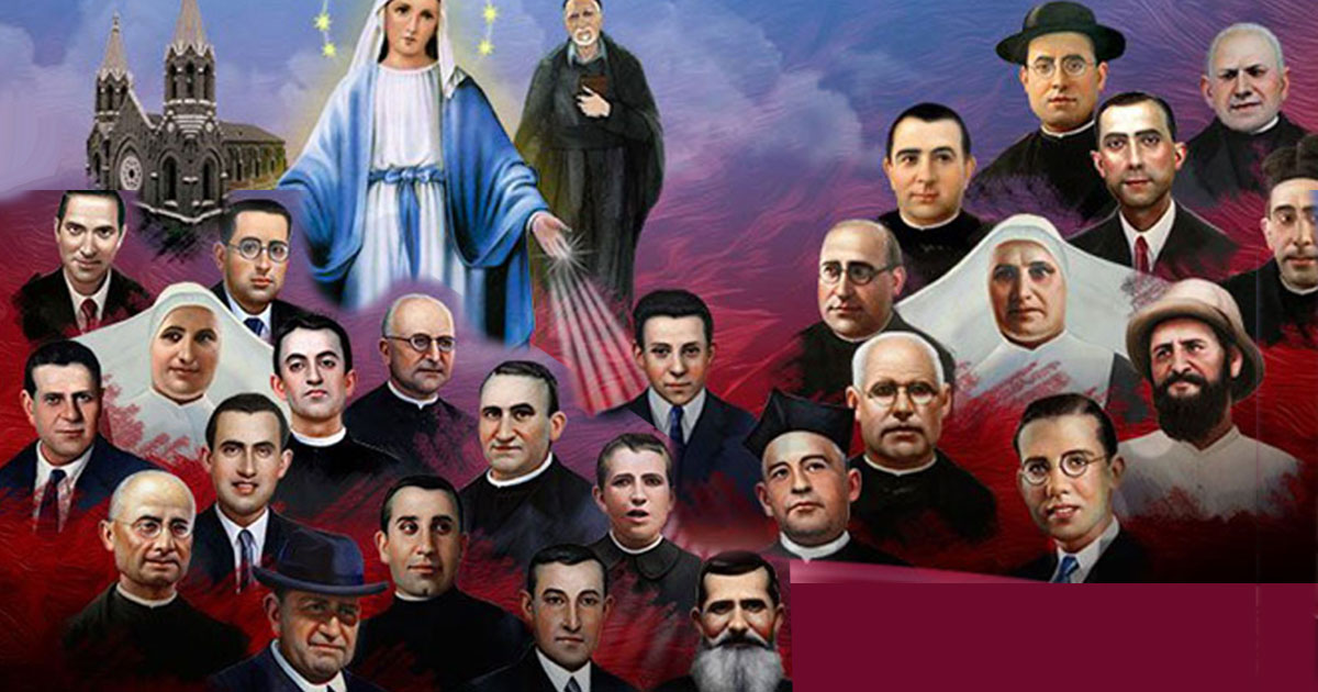 November 6: Vincentian Martyrs of the Spanish Civil War (CM, DC, AMM and Children of Mary (VMY))
