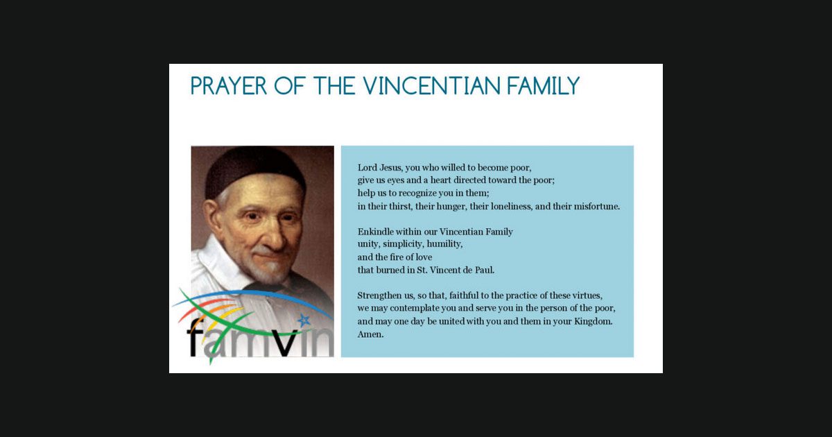 Prayer of the Vincentian Family #FamVin2020Roma