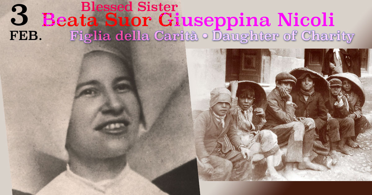 February 3: Blessed Giuseppina Nicoli, D.C.