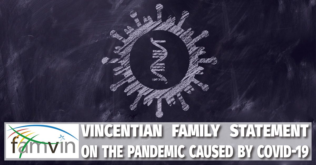 Vincentian Family Statement on the Pandemic Caused by COVID-19