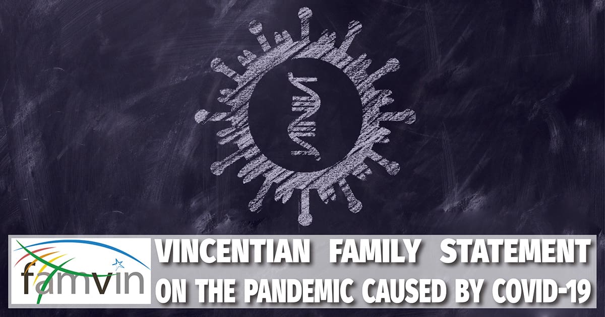 Vincentian Family Statement on the Pandemic Caused by COVID-19