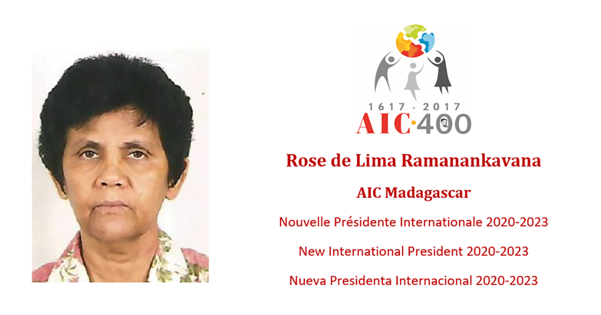 Rose de Lima Ramanankavana (Madagascar), New President of the International Association of Charity