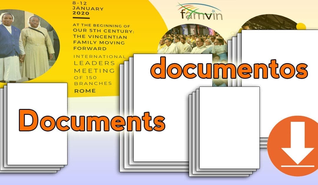 Documents from the Gathering of the Vincentian Family in Rome: January 2020