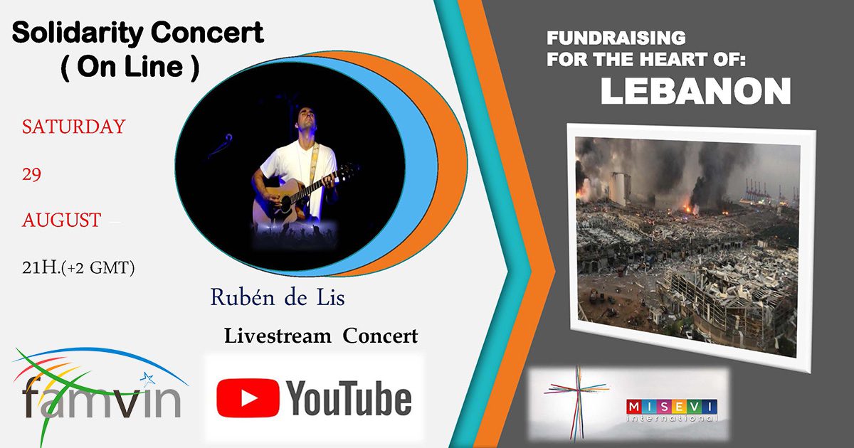 Solidarity Concert [On Line] on behalf of Lebanon: Saturday, August 29th