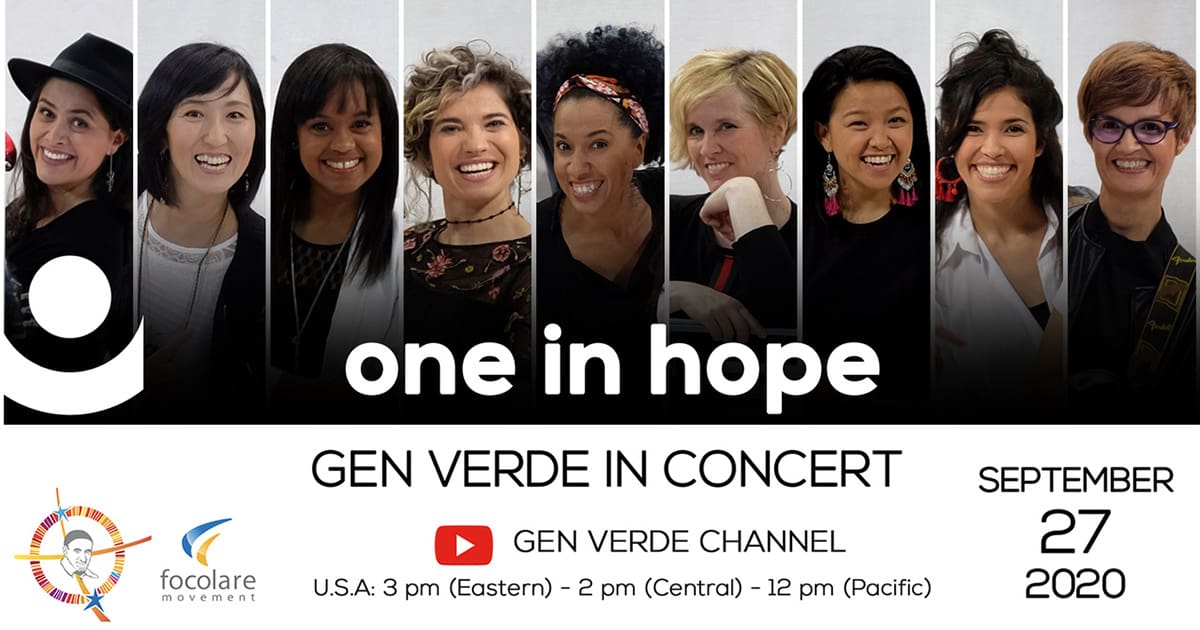 Gen Verde in Concert, September 27, 2020, Inspired by the Life and Works of St. Vincent de Paul