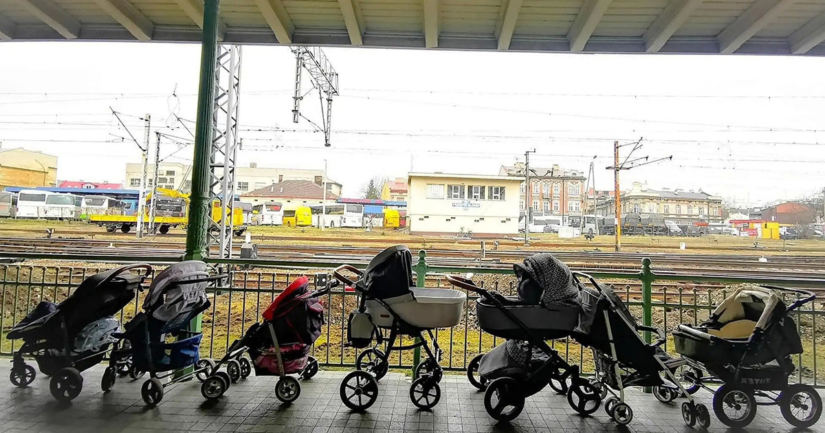 Images of Hope: Carriages Left at a Train Station in Poland