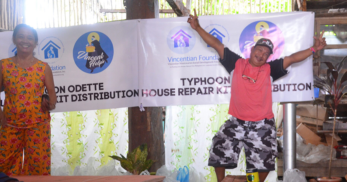 The Vincentian Family is Helping Families in the Philippines to Rebuild Their Lives