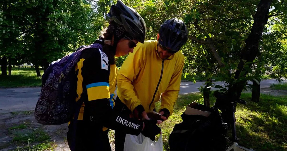 Watch our volunteer cyclists in action helping in Ukraine