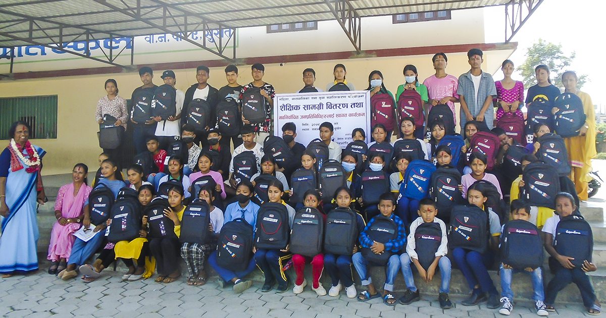 Children in Surkhet (Nepal) Receive Education Support from the Sisters of Charity of Nazareth