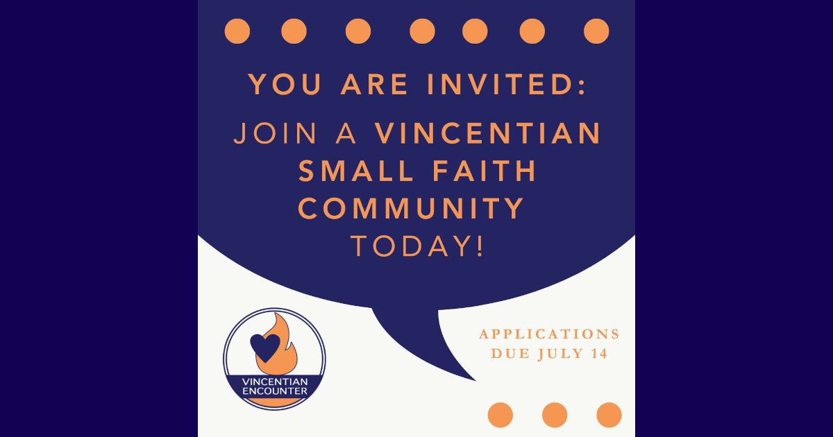 Applications Open: Young Adult Vincentian Small Faith Community