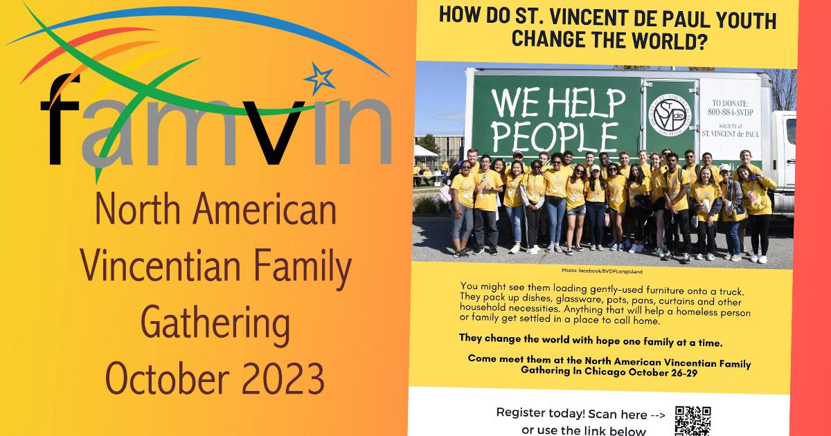 Register for North American Vincentian Family Gathering, October 26-29 – New Flyer