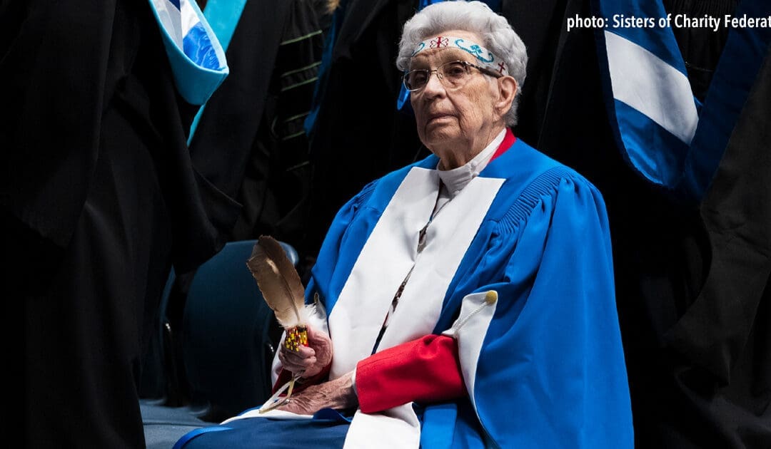 Sister Dorothy Moore, CSM, received an Honorary Doctorate from St. Francis Xavier University
