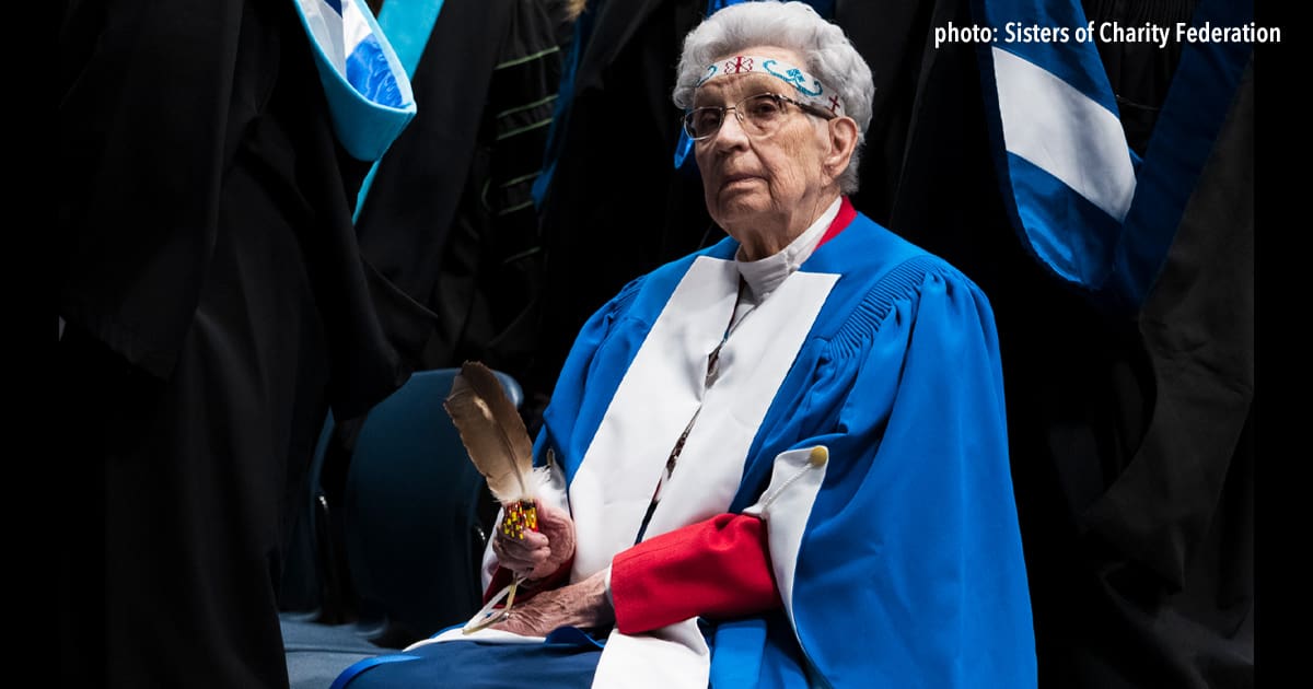 Sister Dorothy Moore, CSM, received an Honorary Doctorate from St. Francis Xavier University