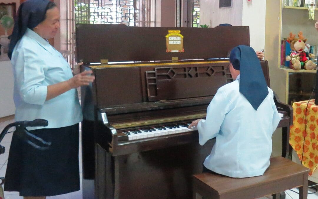 Enchanted by the DC virtuouso pianist, Sr. Esther Pena