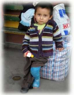Who takes care of disabled children in Peru?