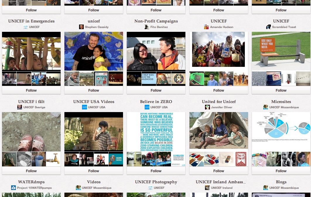 New media and UNICEF – The Pinterest factor
