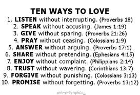 10 ways to love in the New Year