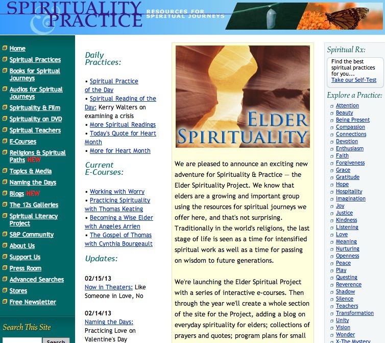 Announcing the Elder Spirituality Project