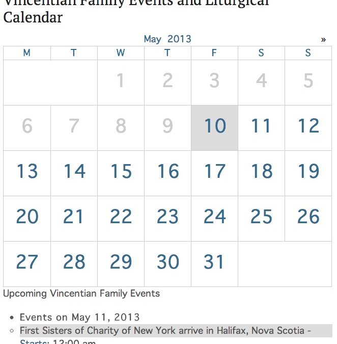 Vincentian Family Calendar