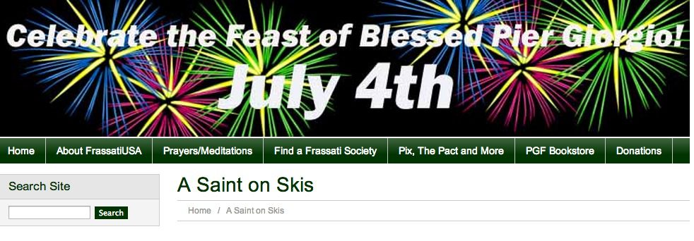 Bl. Frassati – SVDP “Saint on Skis”