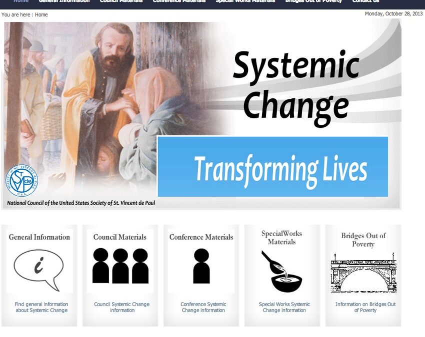 SVDP – Resources for Systemic Change