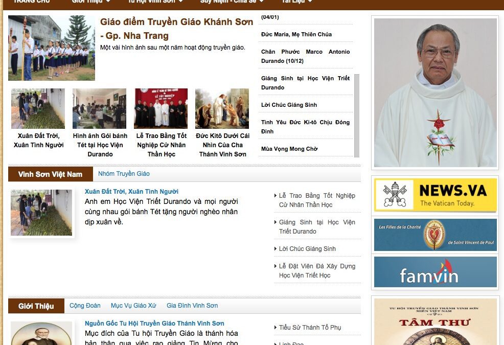 Vietnamese Vincentian website